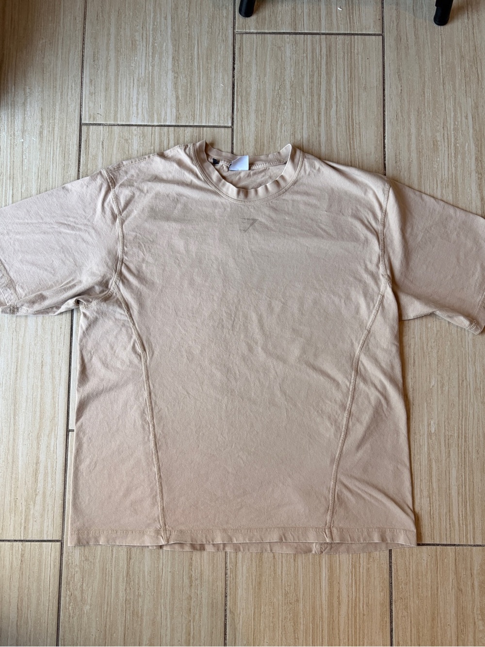 Gymshark Men's Crew Neck T-Shirt in Light Beige